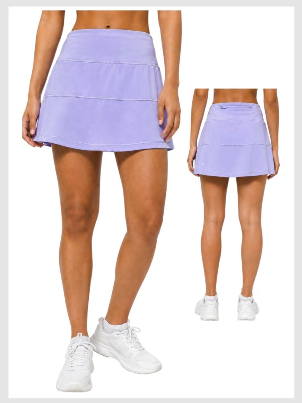 Lululemon Athletica Pace Rival Skirt Lilac Smoke Pleated Tennis 6